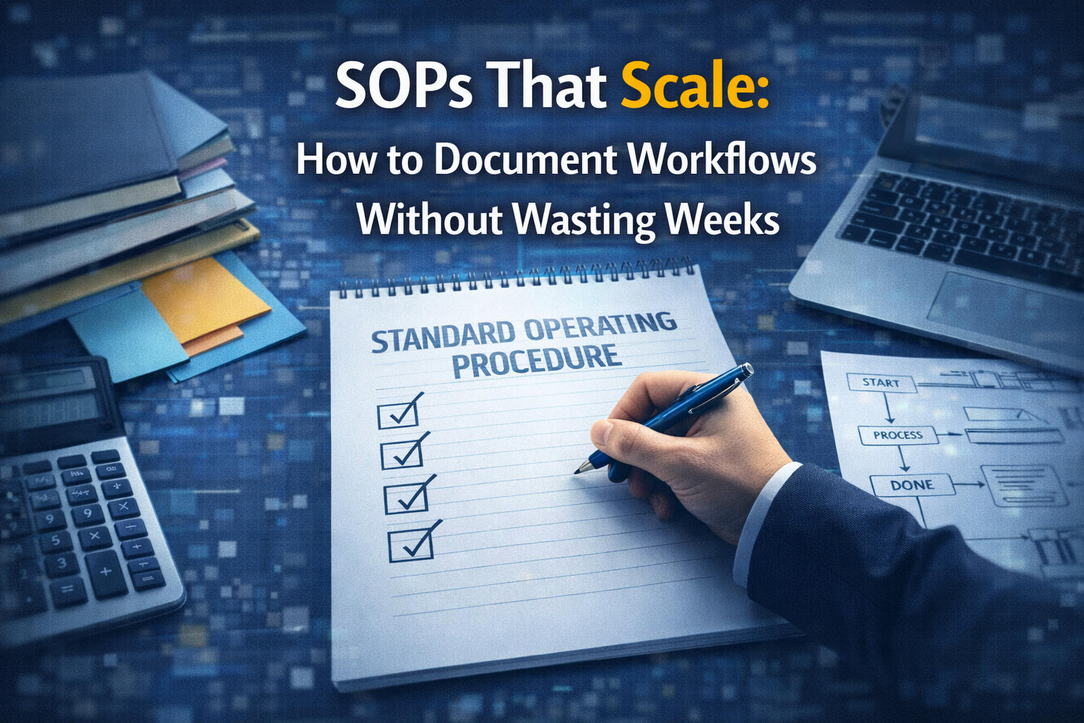 SOPs That Scale: How to Document Workflows Without Wasting Weeks